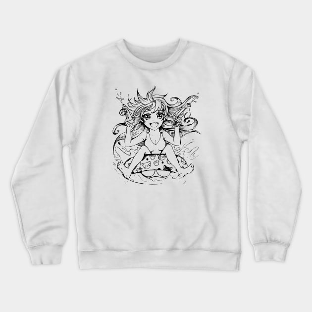 First Person Soaker Crewneck Sweatshirt by poolboy